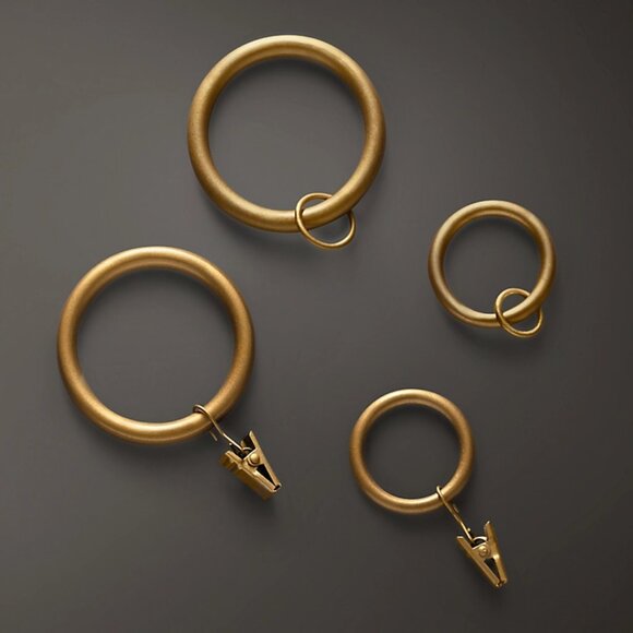 Classic Brass Drapery Rings from Restoration Hardware - Picture 4 of 4